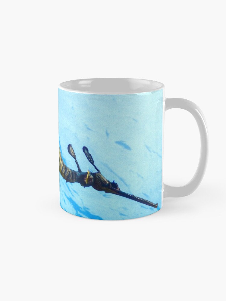 Alternate view of Weedy Seadragon with eggs under the sea Mug