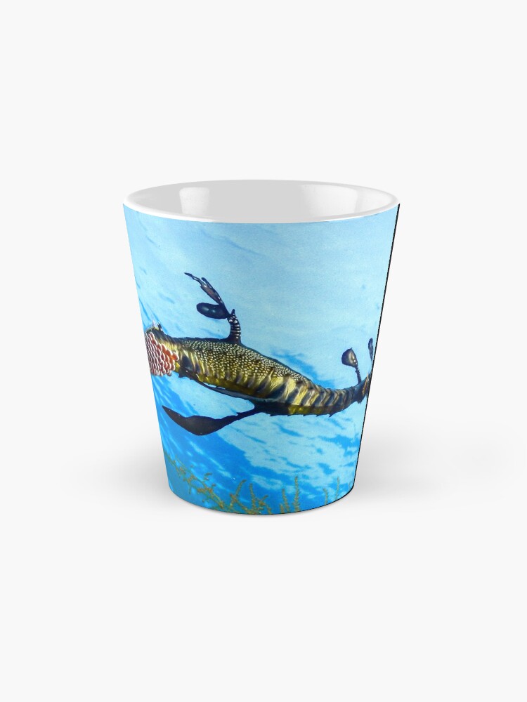 Alternate view of Weedy Seadragon with eggs under the sea Mug
