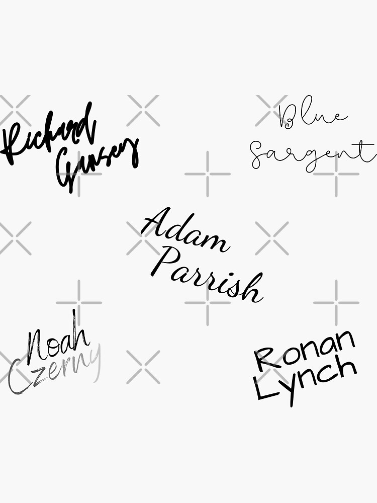 "Raven Cycle Signature " Sticker for Sale by aliceofspades Redbubble