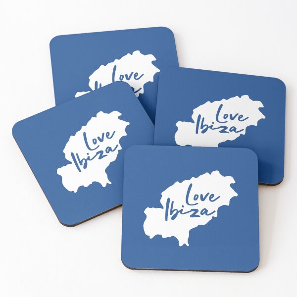 Item preview, Love Ibiza - Ibiza Silhouette Map Spain Europe designed and sold by mgoo.