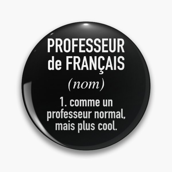Item preview, French Teacher (Male) - in French Language designed and sold by HiddenVerb.
