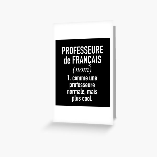 Item preview, French Teacher (Female) - in French Language designed and sold by HiddenVerb.