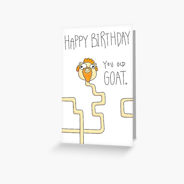 Carte De Vœux Anniversaire Drole D Oiseau Par Alpacadork Redbubble