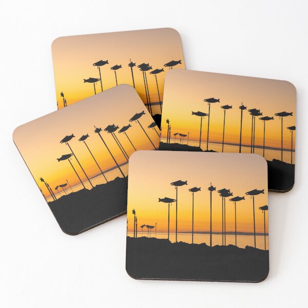 Breakwater Summer Sunset Coasters (Set of 4)