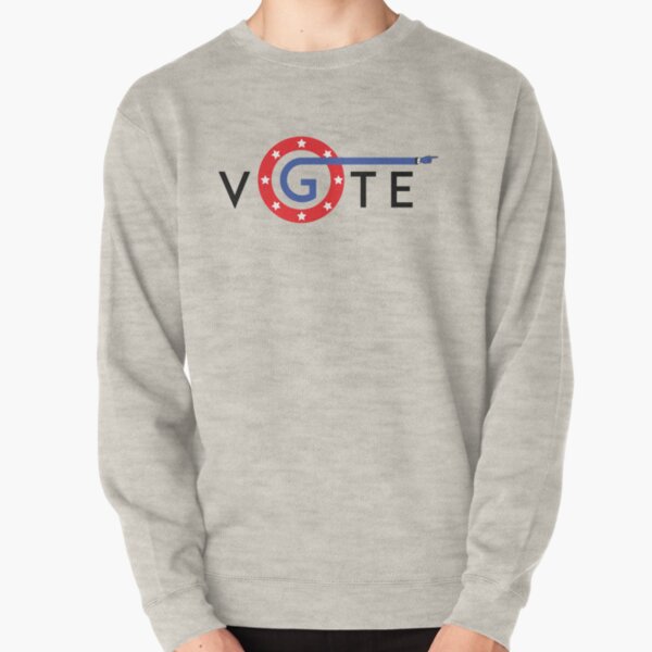 Go Vote america Sticker Pullover Sweatshirt