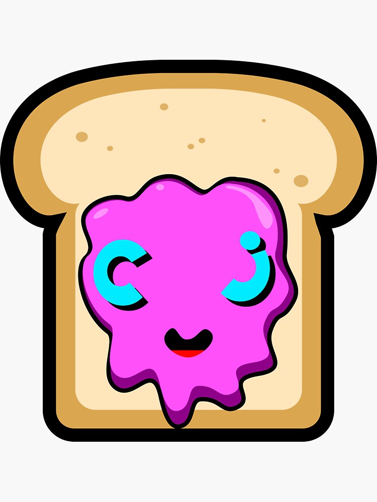 Thumbnail 3 of 3, Sticker, Jam & Toast designed and sold by CreatorJam.
