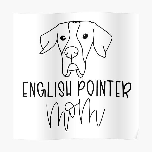 Poster Englisch Zeiger Mutter Redbubble