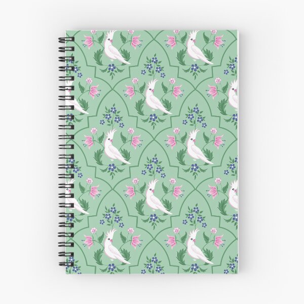 Item preview,  Cockatoo and green flowers designed and sold by Katbydesign.