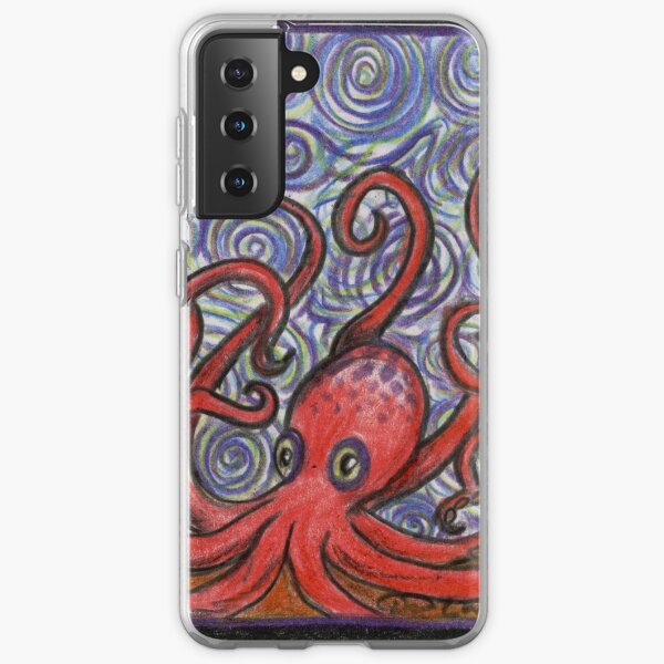 Octopus and Swirls Samsung Galaxy Soft Case