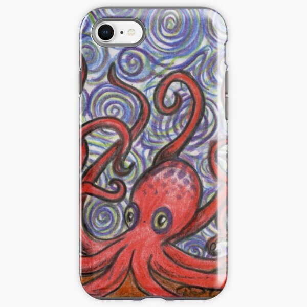 Octopus and Swirls iPhone Tough Case