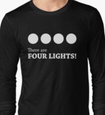 There are FOUR LIGHTS! (White Ink) Long Sleeve T-Shirt