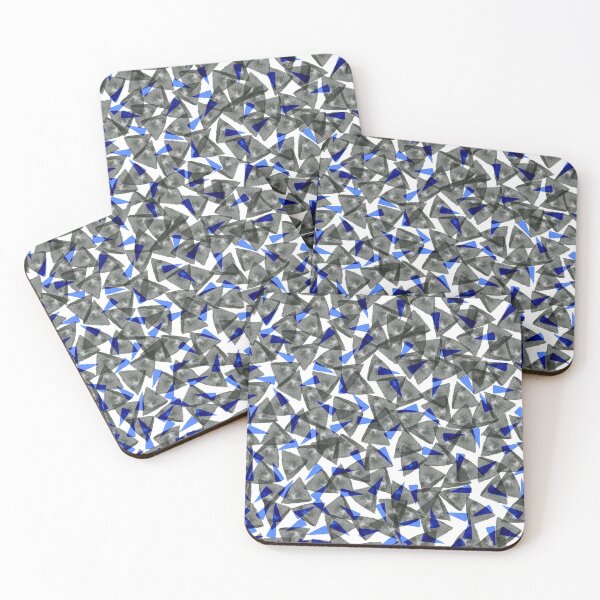 Item preview, Blue Triangle // Modern Bold Pattern designed and sold by fossdesign.