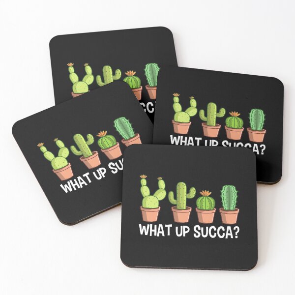 Item preview, What Up Succa Cactus Gift designed and sold by DelightfulDude.