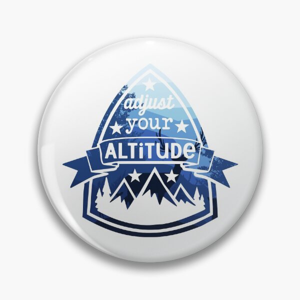 Item preview, Adjust Your Altitude Mountain Scenery Logo designed and sold by RosalieReeves.