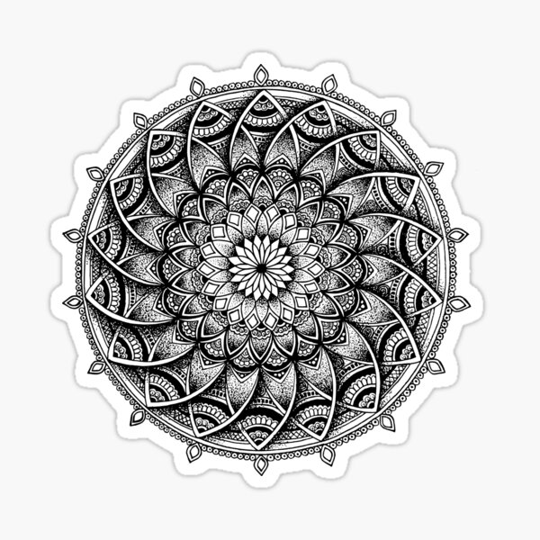 Download 3d Mandala Design Sticker By Vardhinivmohan Redbubble