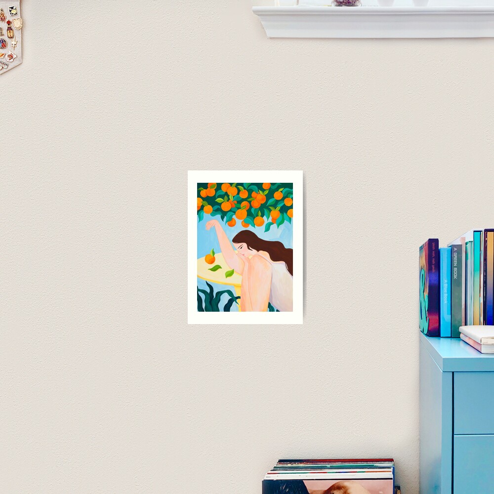 Under the Orange Tree Art Print