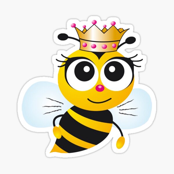 Womens Queen Bee Boss Lady Bee Gifts For Women' Sticker