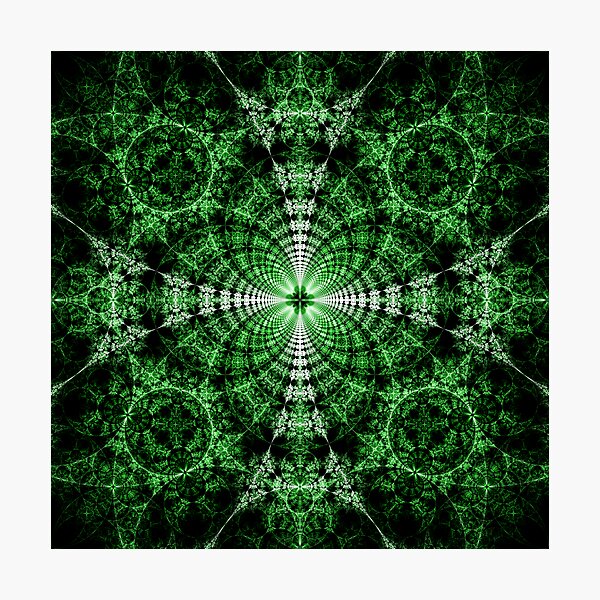 Emerald Plasma Photographic Print