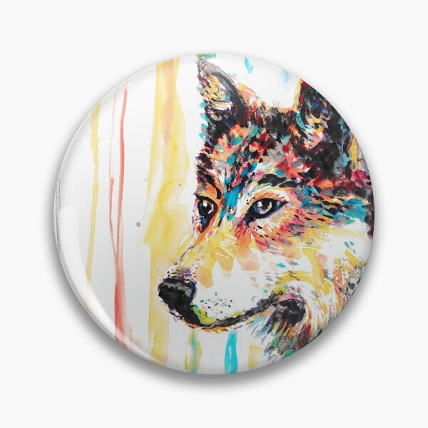 Item preview, Rainbow wolf designed and sold by Cheryle  Bannon.