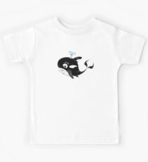 Cute Killer Whale & Fish Kids Tee