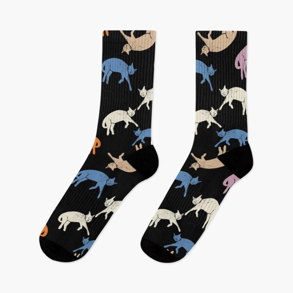 Item preview, Cat Art Retro Style Pattern designed and sold by okpinsArtDesign.
