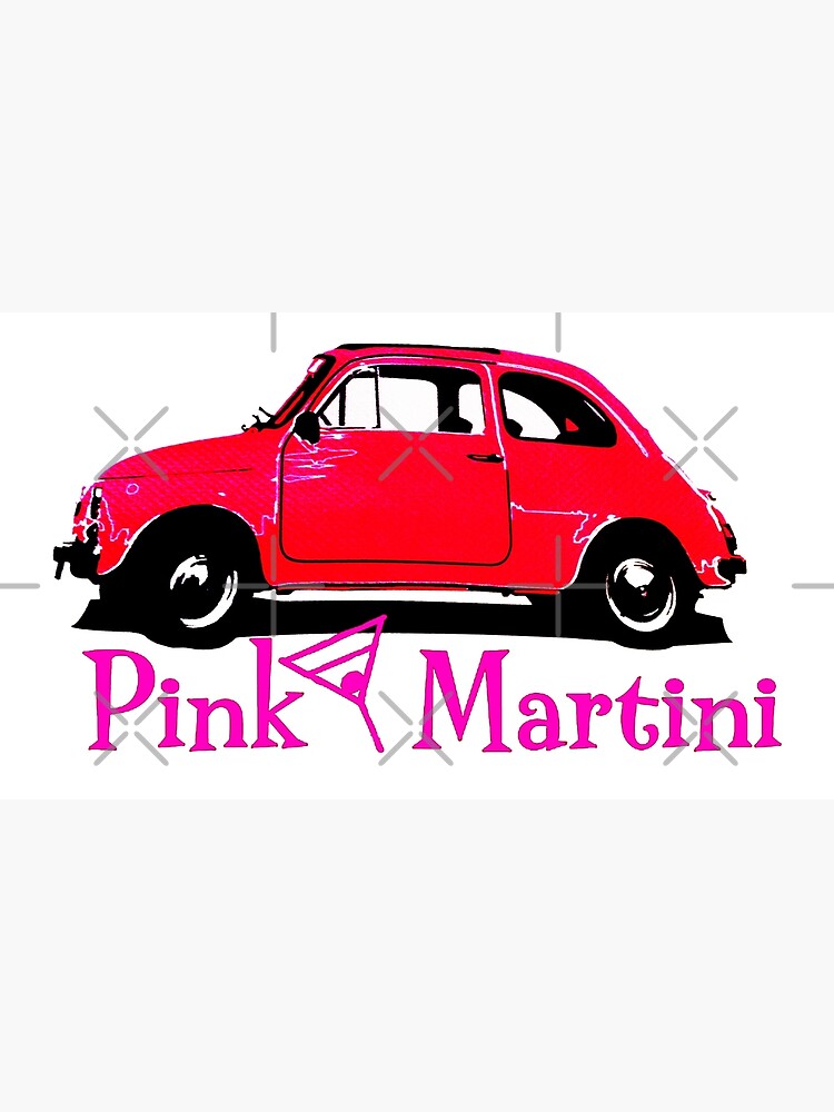 "PINK MARTINI CAR logo" Art Print for Sale by dbeushaw5x Redbubble