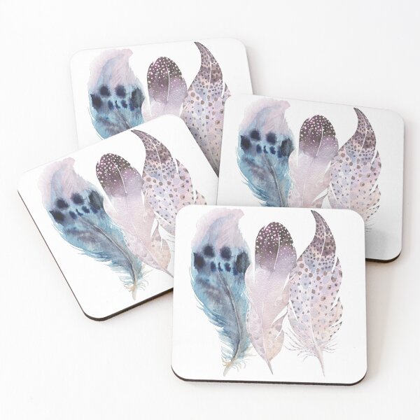 Item preview, Trio of Watercolour Feathers designed and sold by Amanda-Lakey.