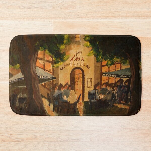 Item preview, Cozy Bavarian Tavern in a Warm Munich Summer Night designed and sold by artshop77.