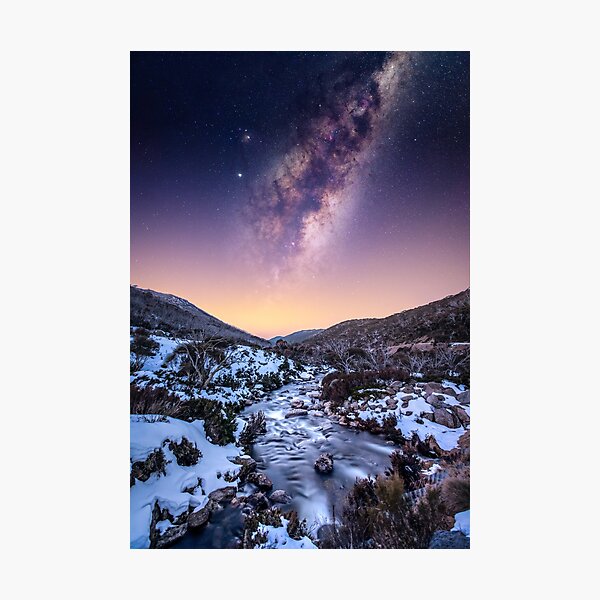 Item preview, Milky Way over Snowy River designed and sold by Sasch Halpin.