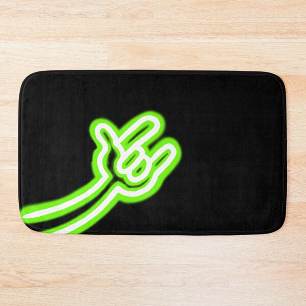 Item preview, Neon glowing green rock hand doodle designed and sold by sraj3817.