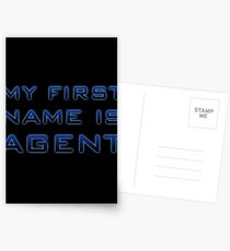 My First Name is Agent Postcards