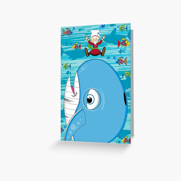 Artikel-Vorschau von Cartoon Jonah & der Wal, designt und verkauft von MurphyCreative.