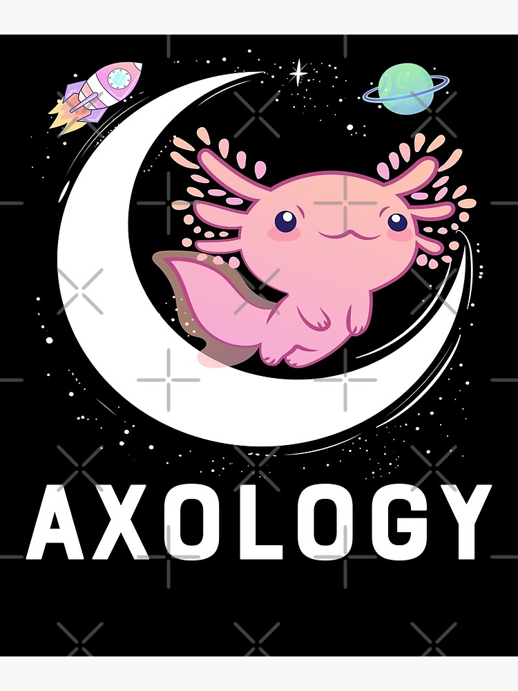 "Axolotl Salamander Amphibian Mexican Salamander Astrology" Poster for