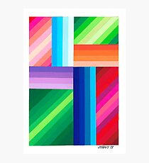 COLORED STRIPES Photographic Print