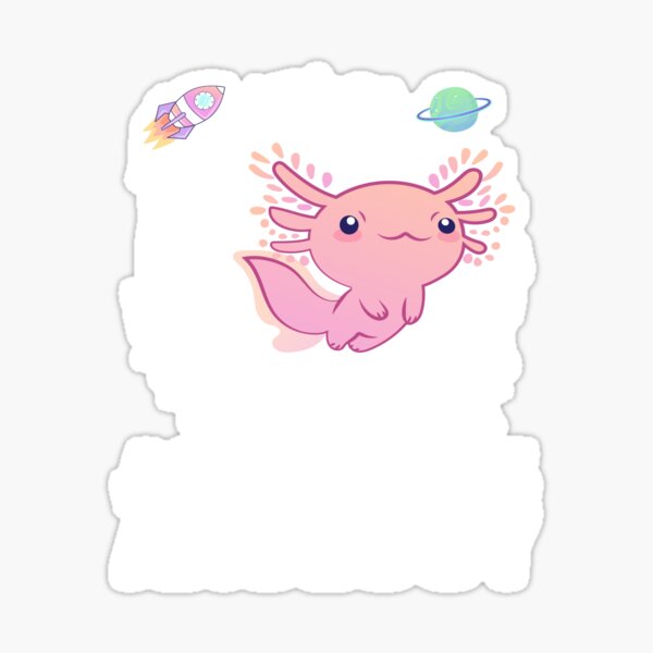 "Axolotl Salamander Amphibian Mexican Salamander Astrology" Sticker for