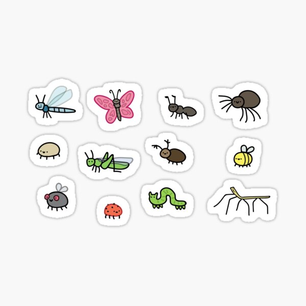 Seven Star Ladybug Stickers Insect Animal Stickers Y Cute - Temu