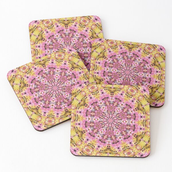 Item preview, Pink and yellow flower mandala designed and sold by MarilynBaldey7.