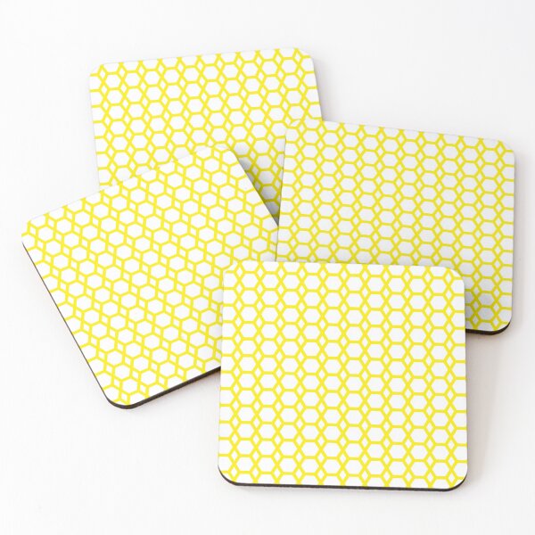 Item preview, Hexagon Pattern in Yellow designed and sold by belly-e-luna.