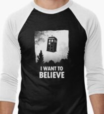 I Want To Believe Men's Baseball ¾ T-Shirt