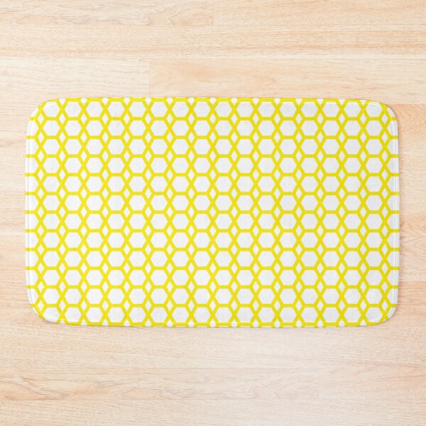 Item preview, Hexagon Pattern in Yellow designed and sold by belly-e-luna.