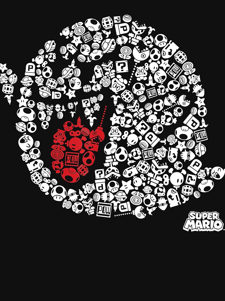 Nintendo Super Mario Iconic Boo Portrait Graphic T-Shirt T-Shirt by whatsupbros