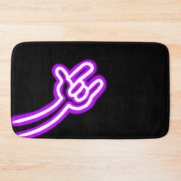 Item preview, Neon glowing purple rock hand doodle designed and sold by sraj3817.