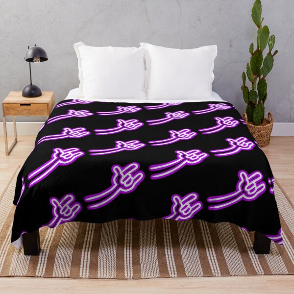 Item preview, Neon glowing purple rock hand doodle designed and sold by sraj3817.