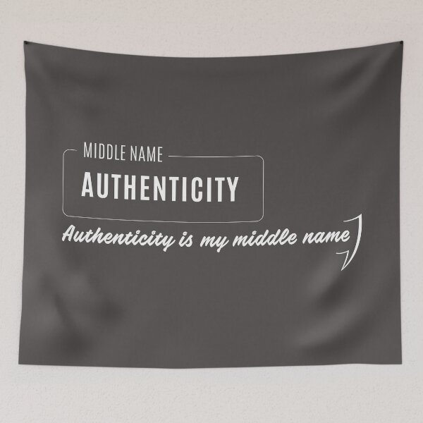 Item preview, Be Authentic (Charcoal) designed and sold by SpeakToInspire.