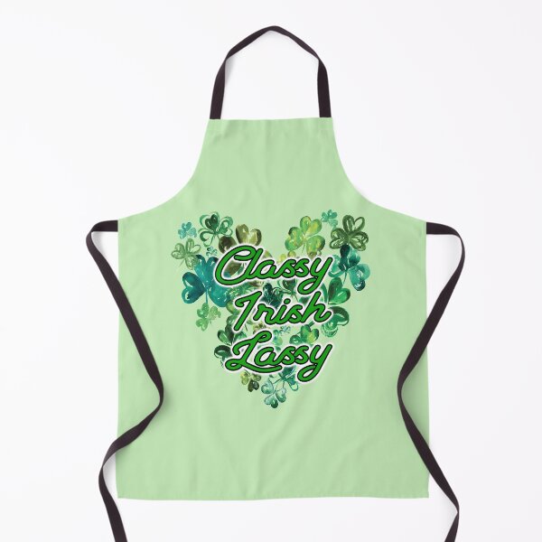 Item preview, Classy Irish Lassy Watercolor Shamrocks Ireland St. Patrick's Day designed and sold by funnytshirtemp.