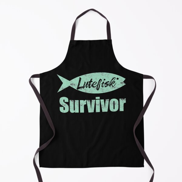 Item preview, Lutefisk Survivor Funny Scandinavian Fishing Shirt designed and sold by funnytshirtemp.