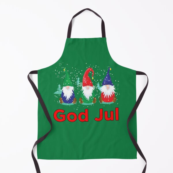 Item preview, God Jul Tomte Nisse Scandinavian Merry Chistmas Gnomes Elves designed and sold by funnytshirtemp.