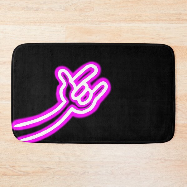 Item preview, Neon glowing pink rock hand doodle designed and sold by sraj3817.