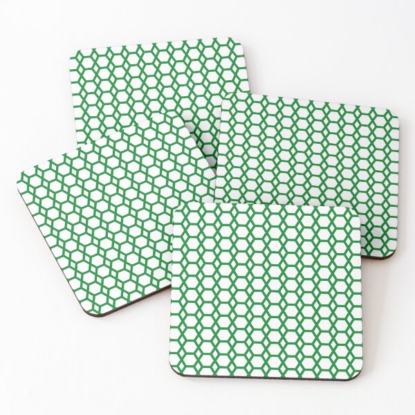 Item preview, Hexagon Pattern in Green designed and sold by belly-e-luna.
