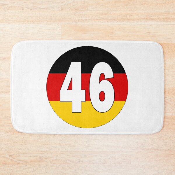 Item preview, Number 46 with Germany flag on the background designed and sold by AllShirts21.